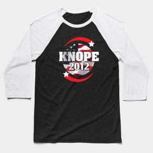 Knope 2012 Parcs and Rec Black Shirt Baseball T-Shirt